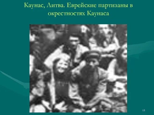 Каунас, Литва. Еврейские партизаны в окрестностях Каунаса