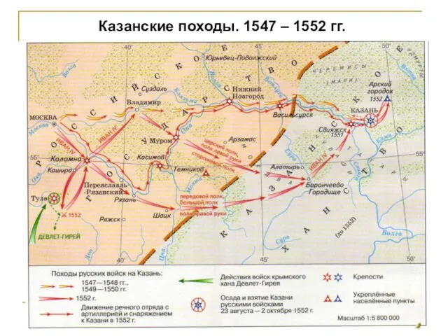 Казанские походы. 1547 – 1552 гг.