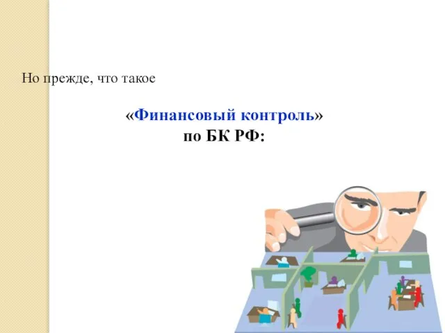 Но прежде, что такое «Финансовый контроль» по БК РФ: