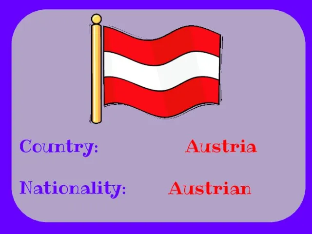 Country: Nationality: Austria Austrian