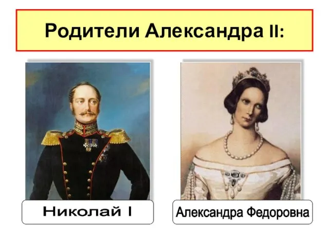Родители Александра II: