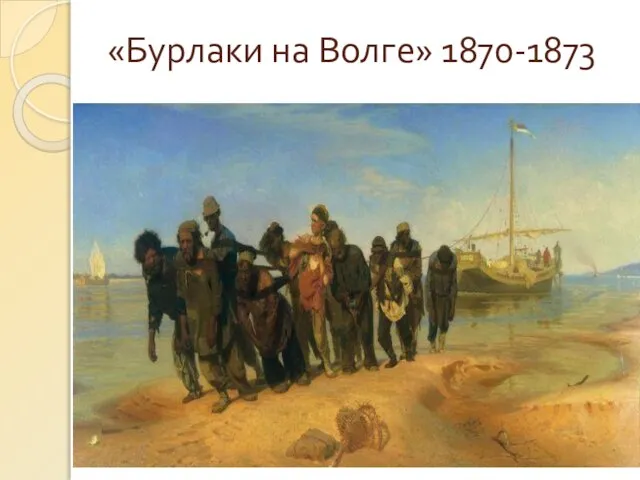 «Бурлаки на Волге» 1870-1873