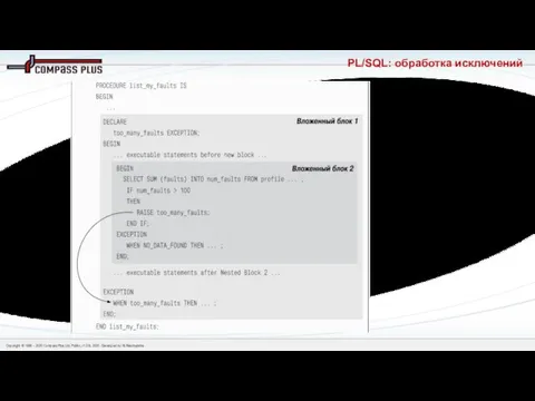 PL/SQL: обработка исключений