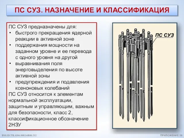 ПС СУЗ. НАЗНАЧЕНИЕ И КЛАССИФИКАЦИЯ ПРИЛОЖЕНИЕ 56 ПС СУЗ предназначены для: