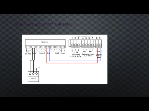 МОНТАЖНАЯ СХЕМА СИСТЕМЫ