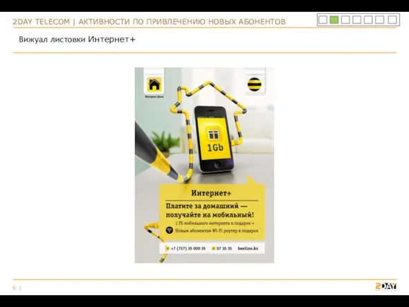 2DAY TELECOM | АКТИВНОСТИ ПО ПРИВЛЕЧЕНИЮ НОВЫХ АБОНЕНТОВ Вижуал листовки Интернет+