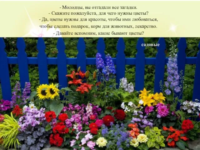 - Молодцы, вы отгадали все загадки. - Скажите пожалуйста, для чего