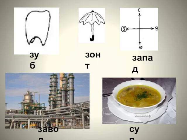 зуб зонт запад завод суп