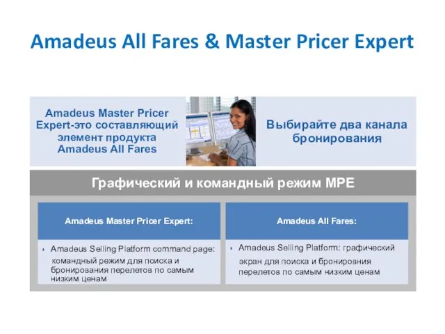 Amadeus All Fares & Master Pricer Expert Графический и командный режим