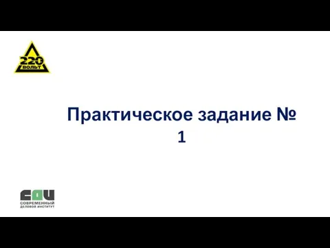 Практическое задание № 1