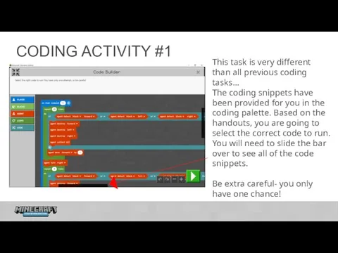 CODING ACTIVITY #1 This task is very different than all previous