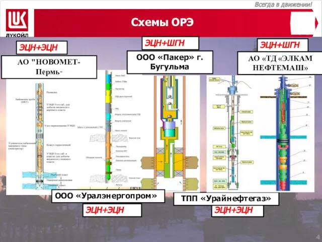 Схемы ОРЭ ЭЦН+ЭЦН АО "НОВОМЕТ-Пермь" ООО «Пакер» г. Бугульма ЭЦН+ШГН ЭЦН+ЭЦН