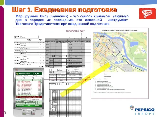 Маршрутный Лист (плановик) – это список клиентов текущего дня в порядке