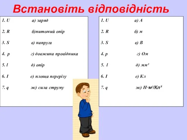 Встановіть відповідність