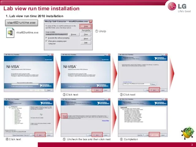 Lab view run time installation 1. Lab view run time 2010