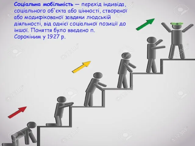 Соціальна мобільність — перехід індивіда, соціального об'єкта або цінності, створеної або