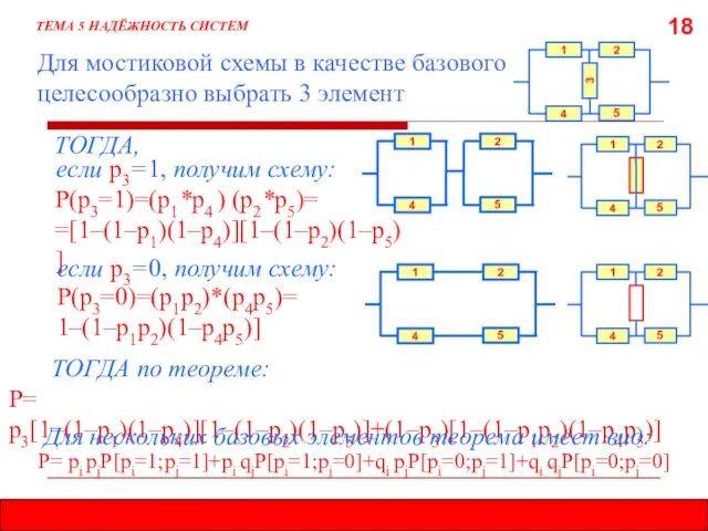 18 Для мостиковой схемы в качестве базового целесообразно выбрать 3 элемент