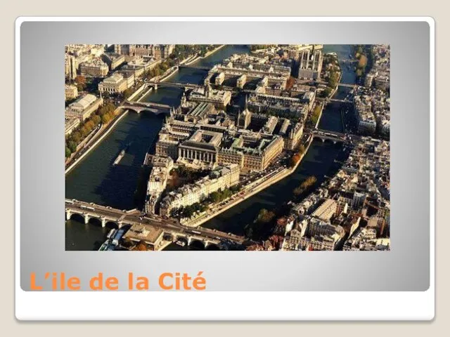 L’ile de la Cité