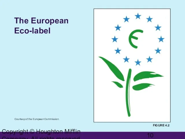 Copyright © Houghton Mifflin Company. All rights reserved. The European Eco-label