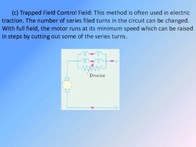 (c) Trapped Field Control Field: This method is often used in