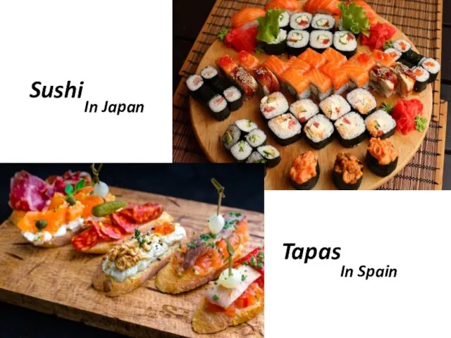 Sushi Tapas In Japan In Spain