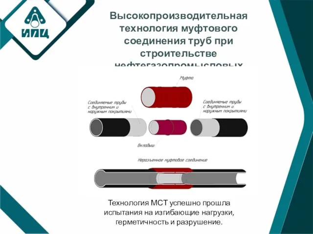 Высокопроизводительная технология муфтового соединения труб при строительстве нефтегазопромысловых трубопроводов Технология МСТ