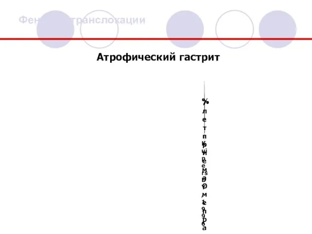 Kuipers DY, 1996 7 лет приема Омепразола % % Феномен транслокации Атрофический гастрит