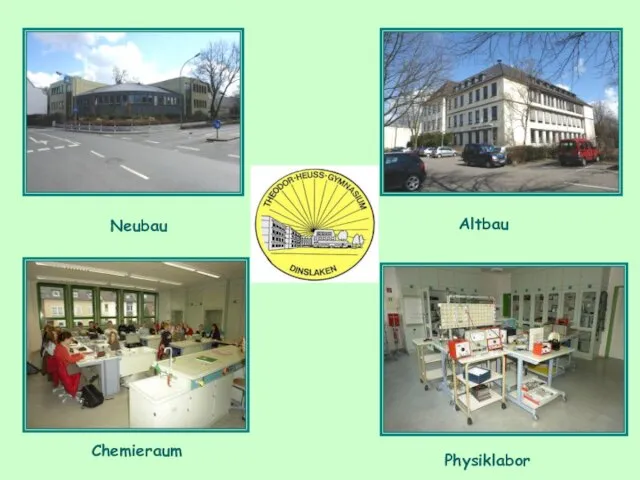 Neubau Altbau Chemieraum Physiklabor