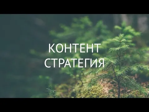 КОНТЕНТ СТРАТЕГИЯ