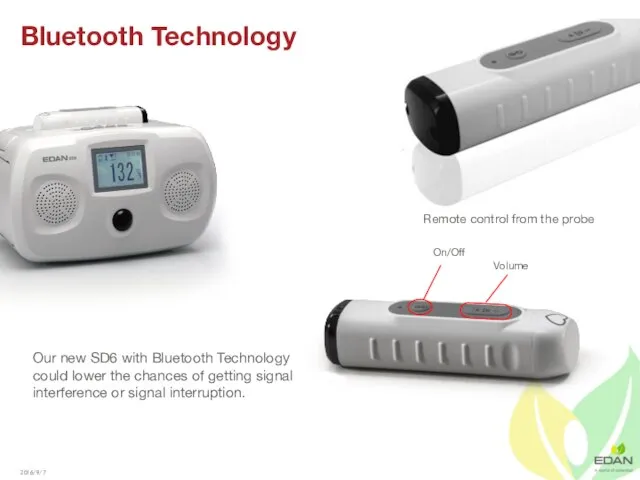 Bluetooth Technology Our new SD6 with Bluetooth Technology could lower the