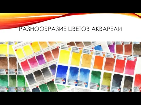 РАЗНООБРАЗИЕ ЦВЕТОВ АКВАРЕЛИ