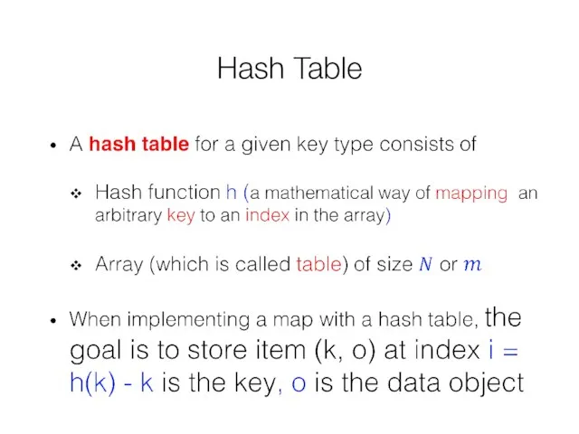 Hash Table