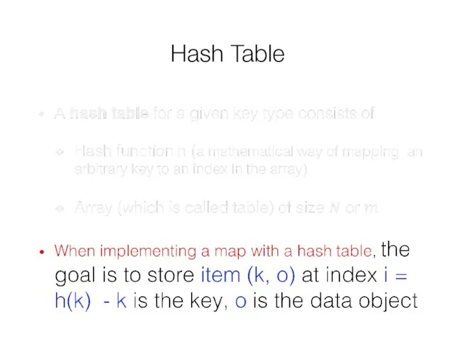 Hash Table