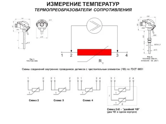 ИЗМЕРЕНИЕ ТЕМПЕРАТУР ТЕРМОПРЕОБРАЗОВАТЕЛИ СОПРОТИВЛЕНИЯ