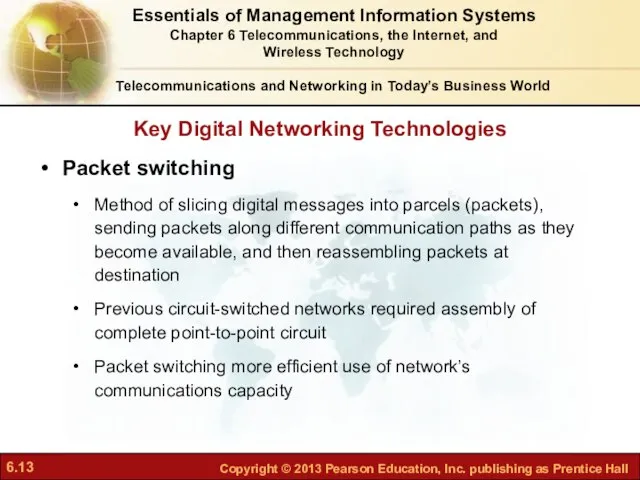 Key Digital Networking Technologies Telecommunications and Networking in Today’s Business World