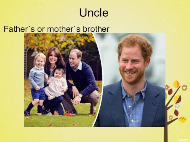 Uncle Father`s or mother`s brother