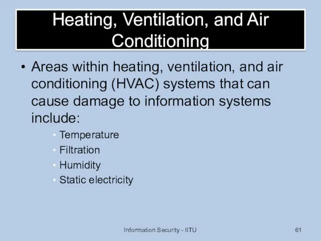 Heating, Ventilation, and Air Conditioning Areas within heating, ventilation, and air