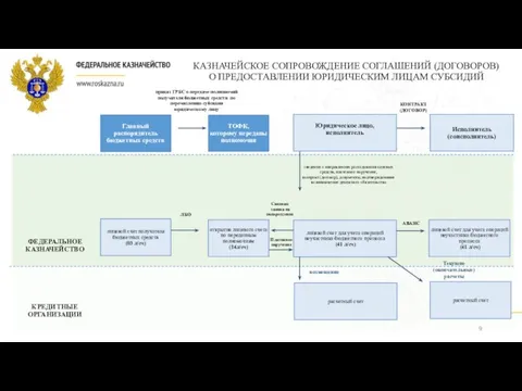 КАЗНАЧЕЙСКОЕ СОПРОВОЖДЕНИЕ СОГЛАШЕНИЙ (ДОГОВОРОВ) О ПРЕДОСТАВЛЕНИИ ЮРИДИЧЕСКИМ ЛИЦАМ СУБСИДИЙ ФЕДЕРАЛЬНОЕ КАЗНАЧЕЙСТВО