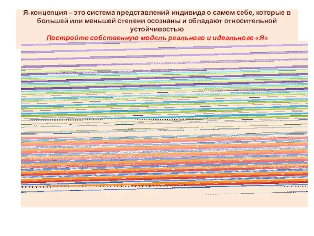 Я-концепция – это система представлений индивида о самом себе, которые в