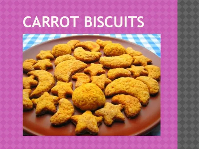 CARROT BISCUITS