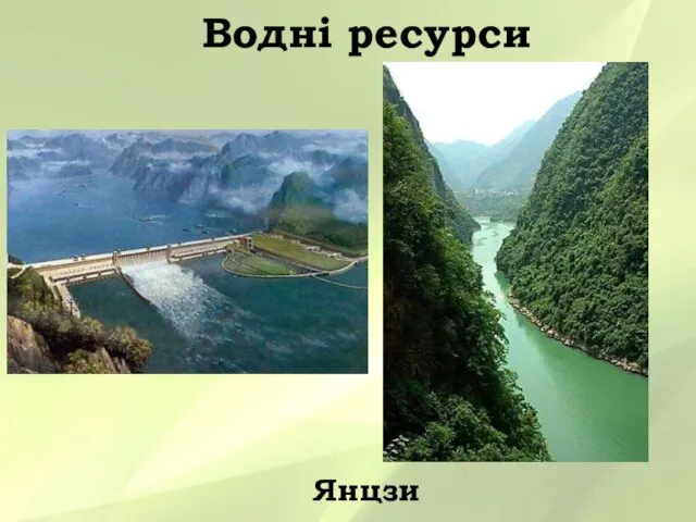 Водні ресурси Янцзи