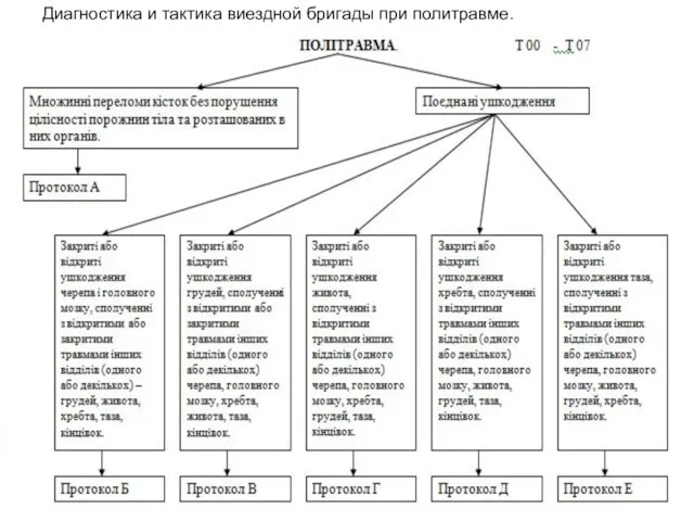 Диагностика и тактика виездной бригады при политравме.