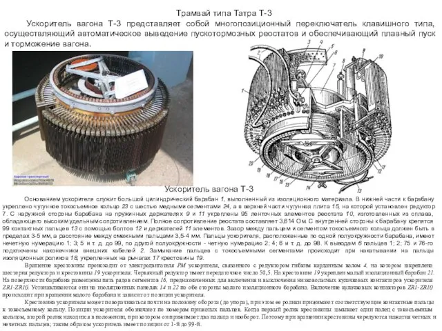 Трамвай типа Татра Т-3 Ускоритель вагона Т-3 Ускоритель вагона Т-3 представляет