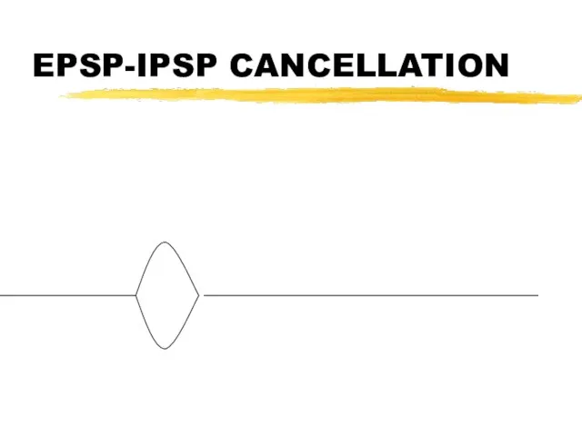 EPSP-IPSP CANCELLATION