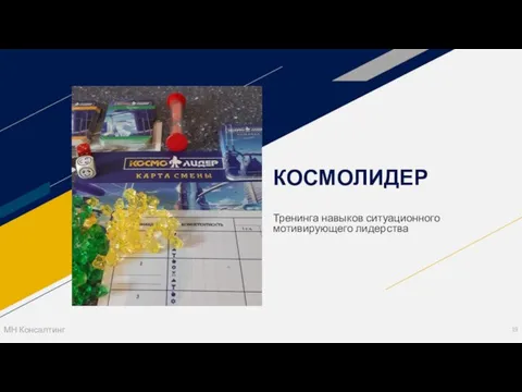 КОСМОЛИДЕР Тренинга навыков ситуационного мотивирующего лидерства МН Консалтинг