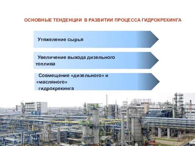 ОСНОВНЫЕ ТЕНДЕНЦИИ В РАЗВИТИИ ПРОЦЕССА ГИДРОКРЕКИНГА