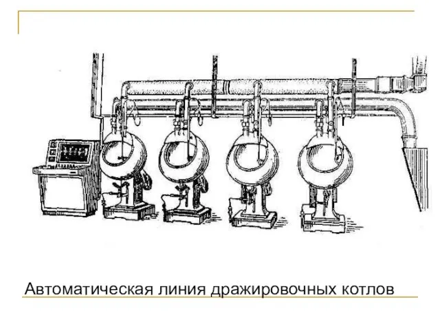 Автоматическая линия дражировочных котлов