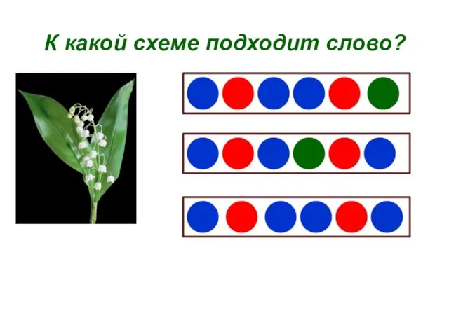 К какой схеме подходит слово?