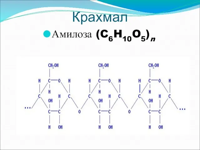 Крахмал Амилоза (C6H10O5)n