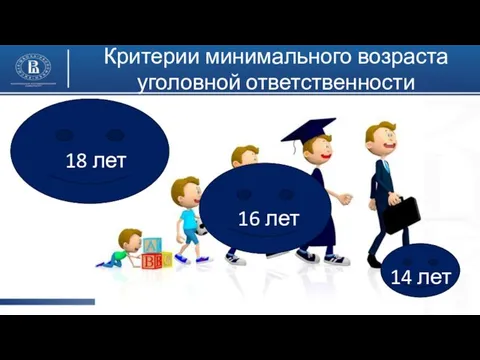 Критерии минимального возраста уголовной ответственности 16 лет 18 лет 14 лет